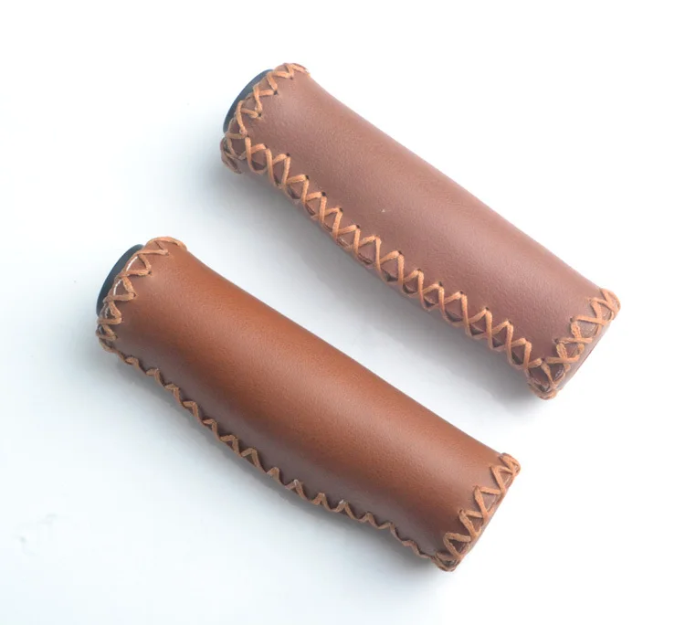 Пара горный велосипед Cattlehide коричневый руль MTB ручка Крышка handlegrip | Спорт и