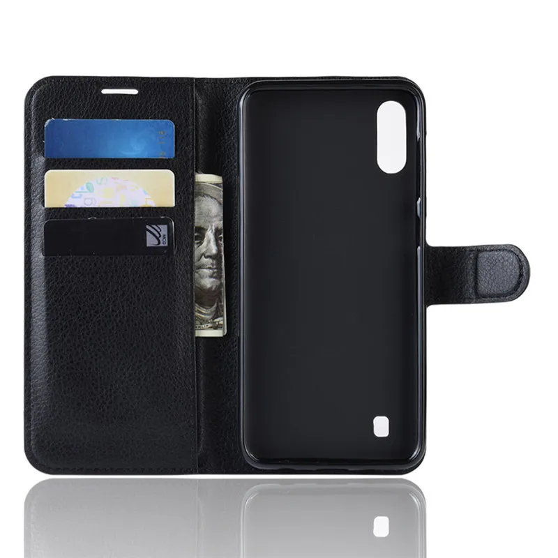 Чехол Micgita для samsung Galaxy M10 M20 A10 A30 A40 A50 откидная крышка кожаный чехол личи кожа с