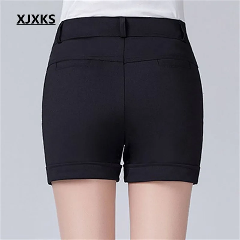 Женские короткие шорты новинка 2019 Осень и Зима базовые размера плюс S-7XL