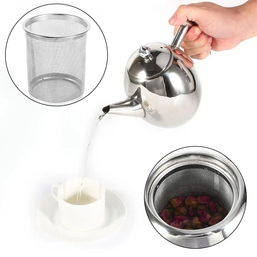 Прочный чайник из нержавеющей стали для кофе с фильтром большая емкость кофейник
