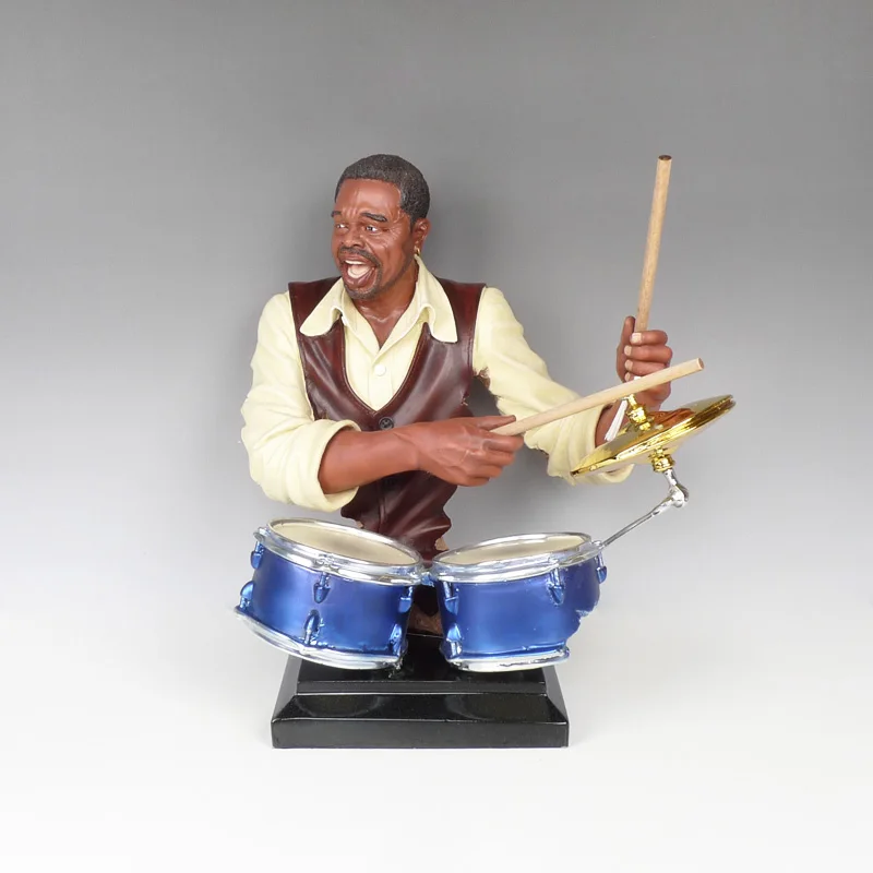 Музыкальная тематическая группа барабанщик резиновые фигурки домашние