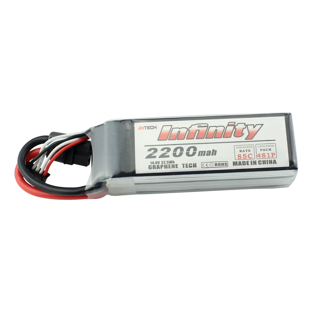 2200mah 85C 4S Аккумулятор Infinity LiPo 4S 2200mah 85C с t-разъемом XT60H Stecker Graphene Tech для радиоуправляемого квадрокоптера дрона - Цвет: 2200mah 85C 4S