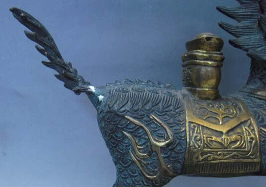 0 пара старый китайский позолоченный бронзовый защитник Kylin Chi Lin статуя|statue|statue