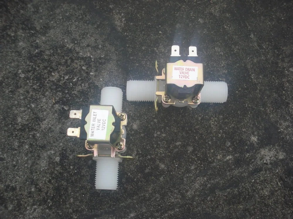 DC 12V сливной клапан без давления пластиковый Соленоидный для парового душа