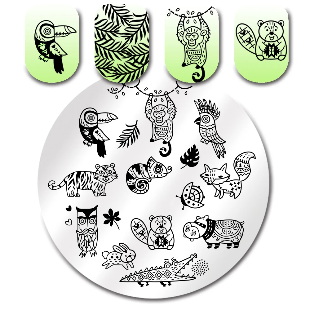 Круглые штамповочные пластины Monster Ghosts лебедь балетный цветок бабочка штамп для