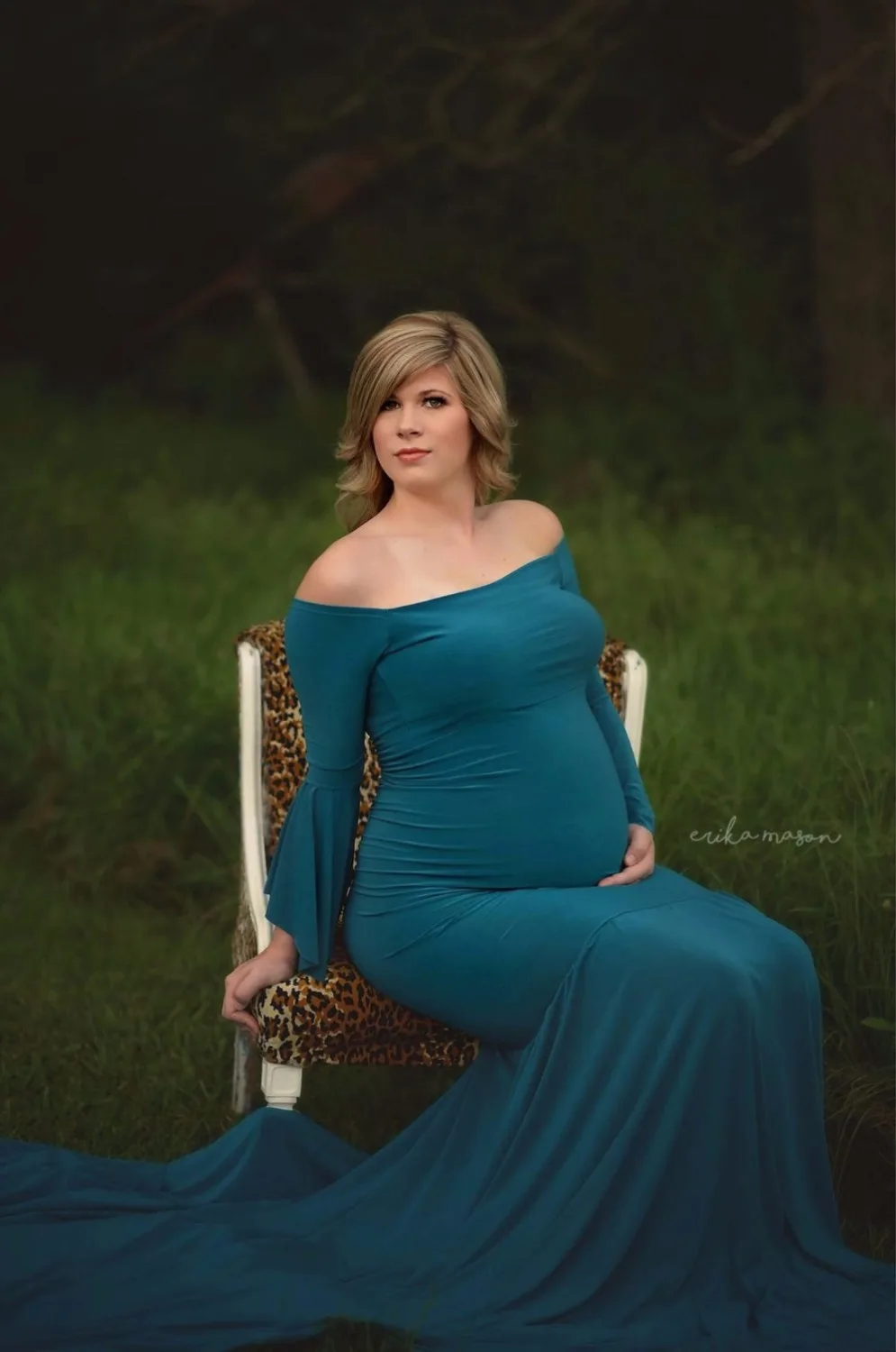 2021 New Maternity Pregnant women Photography Props Dress Pregnancy Mermaid noble royal Romantic clothing set Free shipping | Мать и