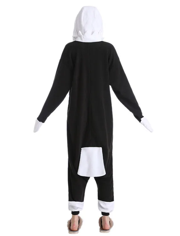 Кигуруми животных черный орел милый Onesie костюмы для вечерние косплея Роман