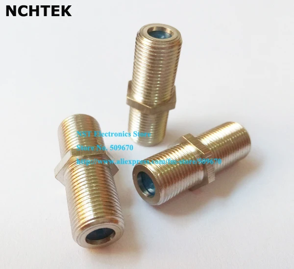 Nchtek RG6 ствола коаксиального кабеля разъем переходник F81 3 ГГц адаптер/Бесплатная