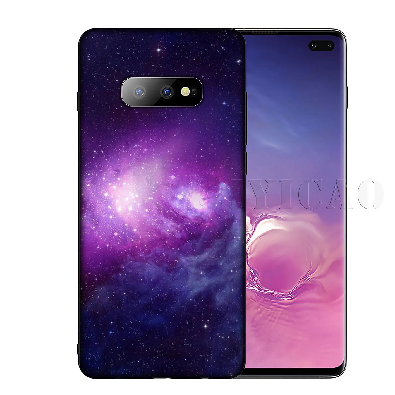 IYICAO Purple Space Star Soft Silicone Phone Case for Samsung Galaxy S20 Ultra S10 Lite S9 S8 Plus S6 S7 Edge S10e Cover |