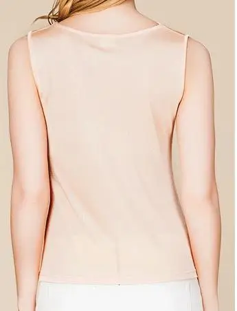 Натуральный шелк вязание качели получить Летний жилет без рукавов майка 100% новый