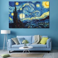 modern decorative painting van gogh starry oil painting wall art canvas painting printing canvas for living room decoration pain