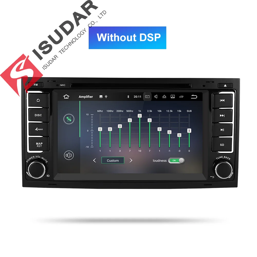 Isudar 2 Din Авто Радио Android 9 для Volkswagen/Touareg Восьмиядерный ОЗУ 4 Гб ПЗУ 64 ГБ Автомобильный мультимедийный dvd-плеер gps USB DVR FM DSP - Цвет: ROM 32GB Without DSP