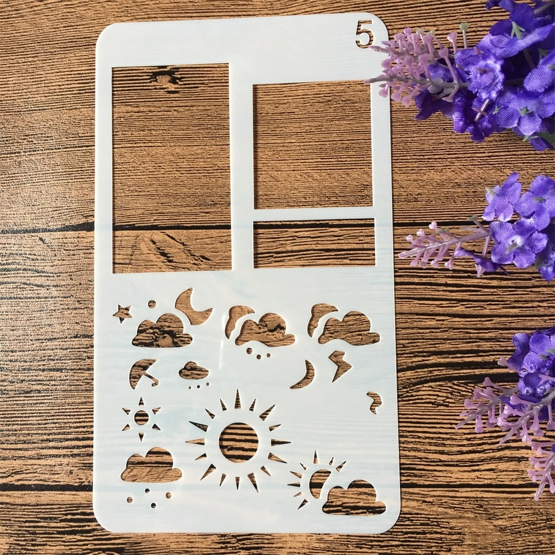 17 см модель рисования краски 5 DIY ремесло трафареты для наслоения настенная