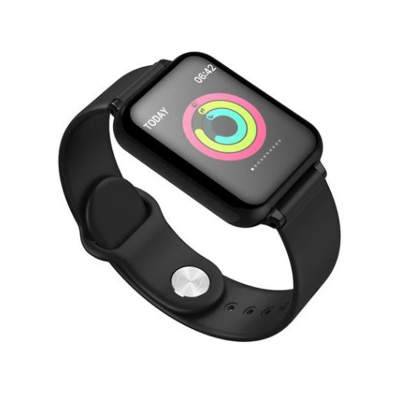 B57 Смарт Часы Heart Rate трекер Фитнес браслет крови Давление монитор большой