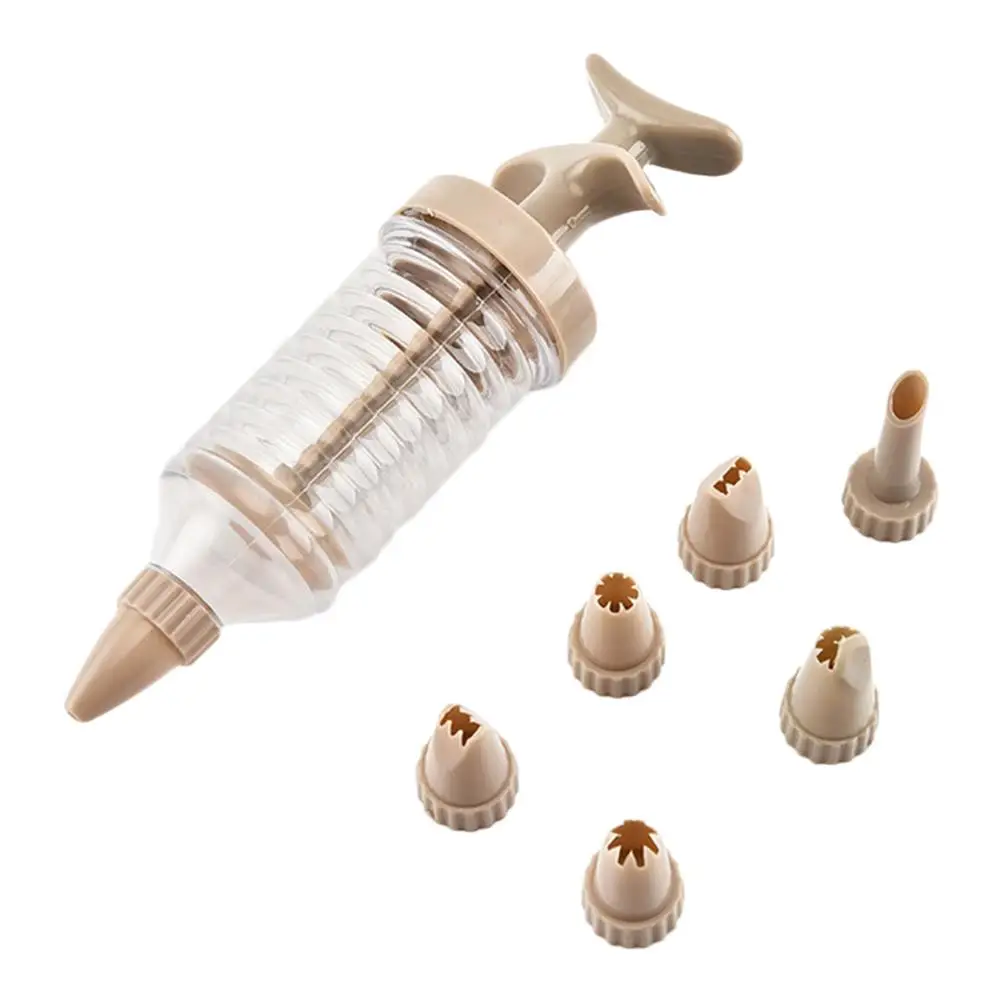 Mounting Patterns Maker Cookie Press Machine Biscuit Cake Dessert Decoration Making Tool 7 Nozzles | Дом и сад