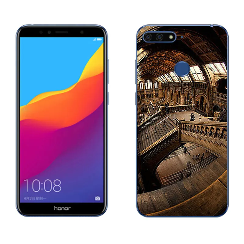 ТПУ для Huawei Honor 7A Pro прозрачный силиконовый чехол телефона 5 7 дюймов задняя крышка