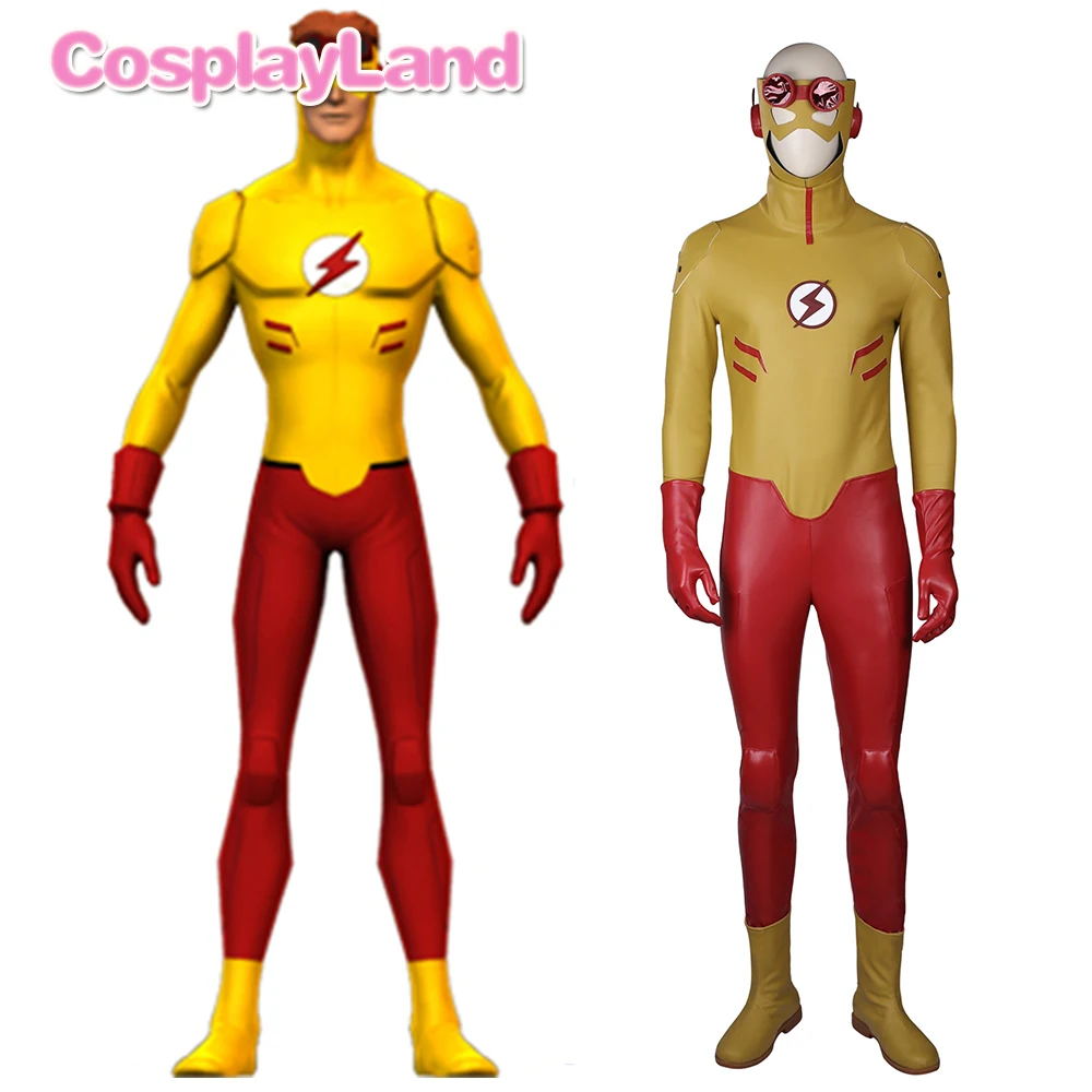 Молодые юстиции Косплэй малыш вспышка костюм с Обувь индивидуальные супер герой