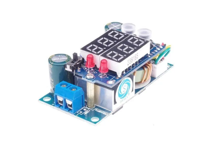 Контроллер солнечной панели MPPT 5 А светодиодный дисплей с понижающим модулем