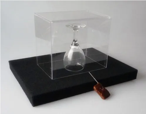 Магический монета для фокусов в стекле и лопастной лоток комбинация магический