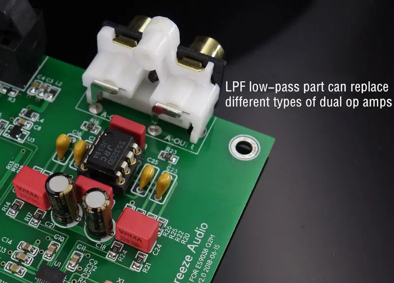ES9038Q2M I2S DSD256 ЦАП Hi-Fi оптический коаксиальный аудио декодер собранный доска 384 K