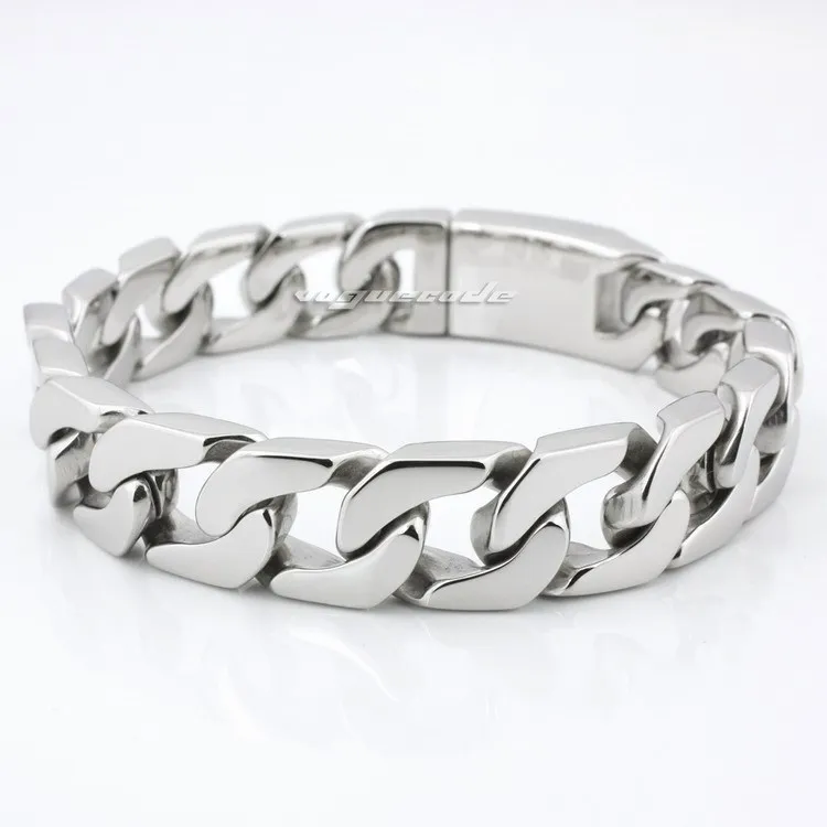 Мужской браслет байкера из нержавеющей стали 316L различной длины 5Q009 (длина 8 7) |