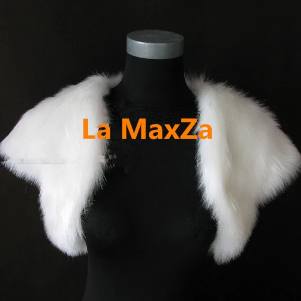 La MaxZa женские зимние свадебные аксессуары из искусственного меха на заказ