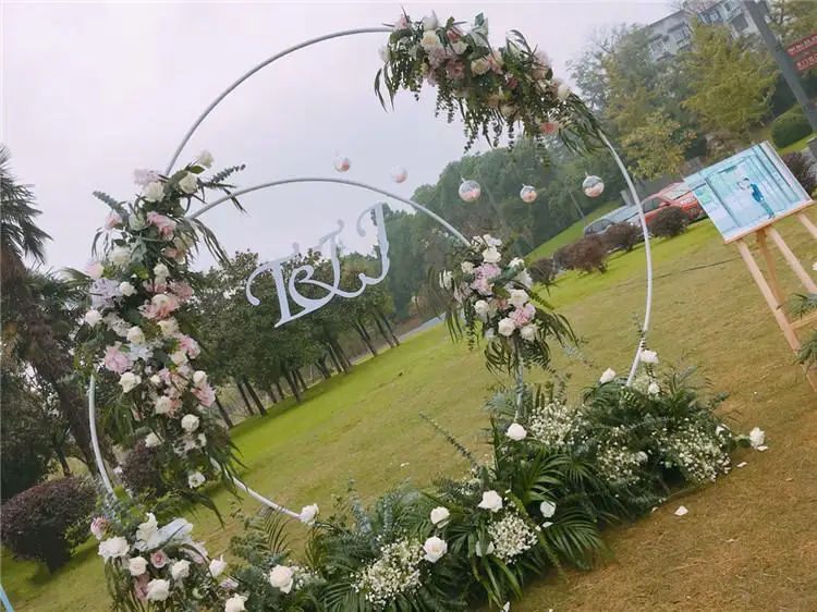 Вечерние свадебные реквизиты декор из кованого железа круглое кольцо Арка фон