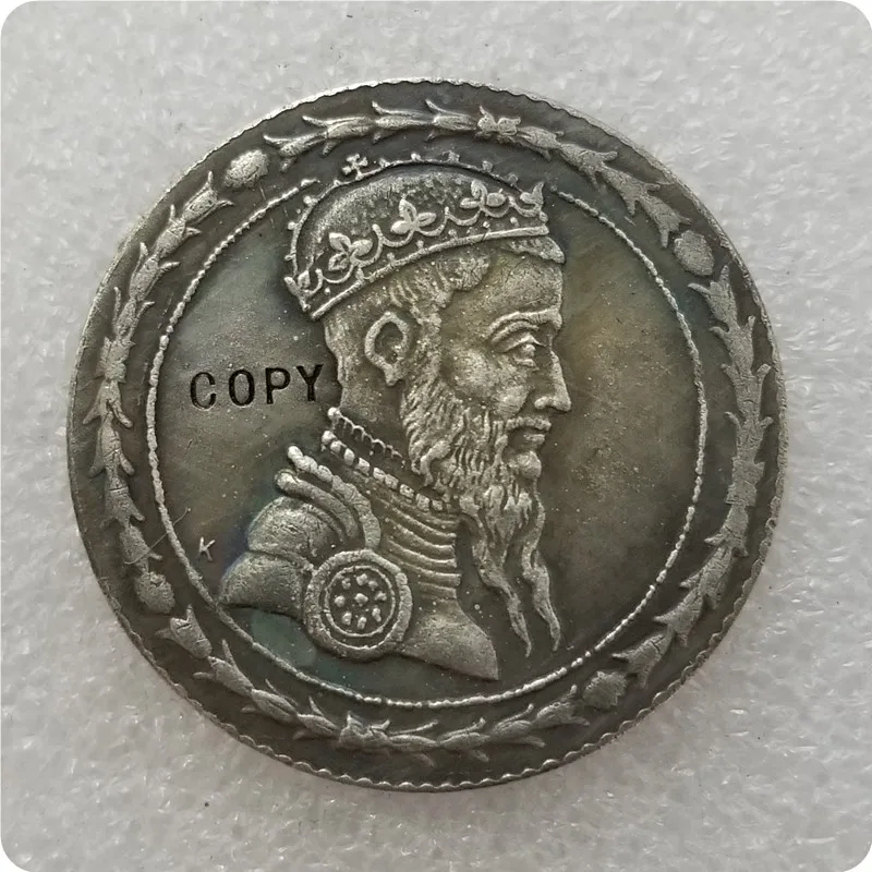 Фото Польша: Литва 1565 - Талар ЗИГМУНТ (Зигмунт II Август) КОПИЯ памятных монет-реплик медали коллекционные.