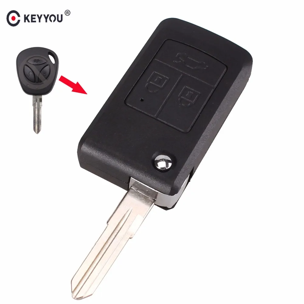 Модифицированный откидной складной чехол KEYYOU 10X для автомобильного ключа пульта