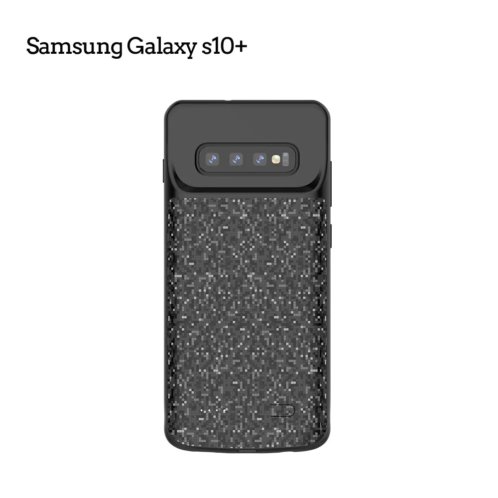 for Samsung s10 plus Jinxingcheng силиконовым каркасом для Зарядное устройство Батарея чехол для samsung Galaxy S10+ S10 S10e 4700 мАч задняя крышка быстрое зарядное устройство чехол - Цвет: for Samsung s10 plus