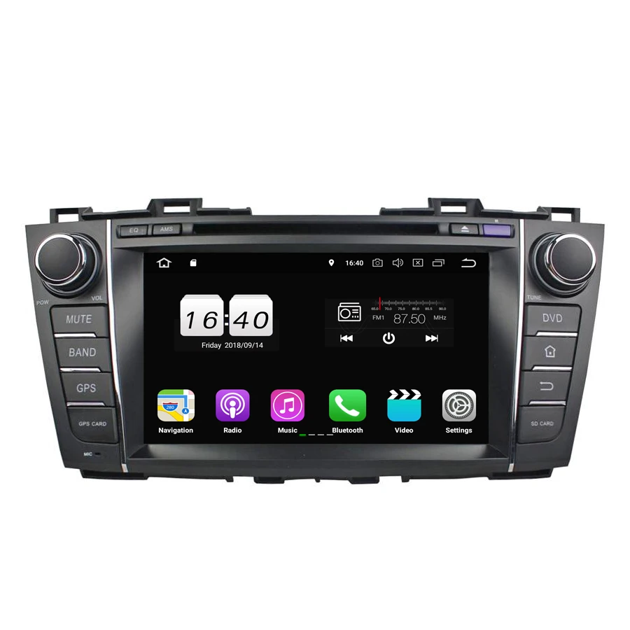 Android 8 1 для Mazda 5 Premacy 2009 2012 четырехъядерный 1024*600 2 Гб ОЗУ автомобильный DVD плеер GPS Navi