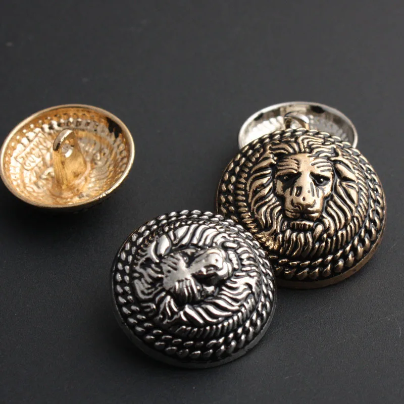 Античные серебряные/Золотые медные металлические пуговицы ретро джинсы пальто