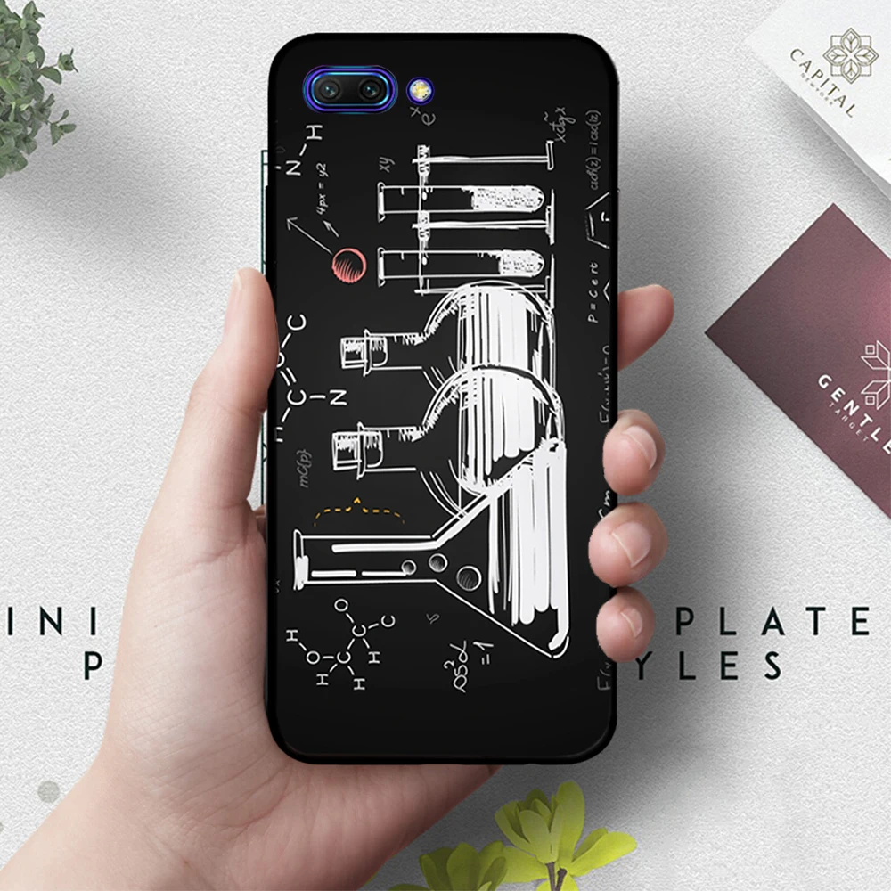4 Химии рисунок силиконовый чехол для huawei honor 6A 7A Pro 7X8 Lite 8X 8C 9 Примечание 10 вид 20 9X - Цвет: 4