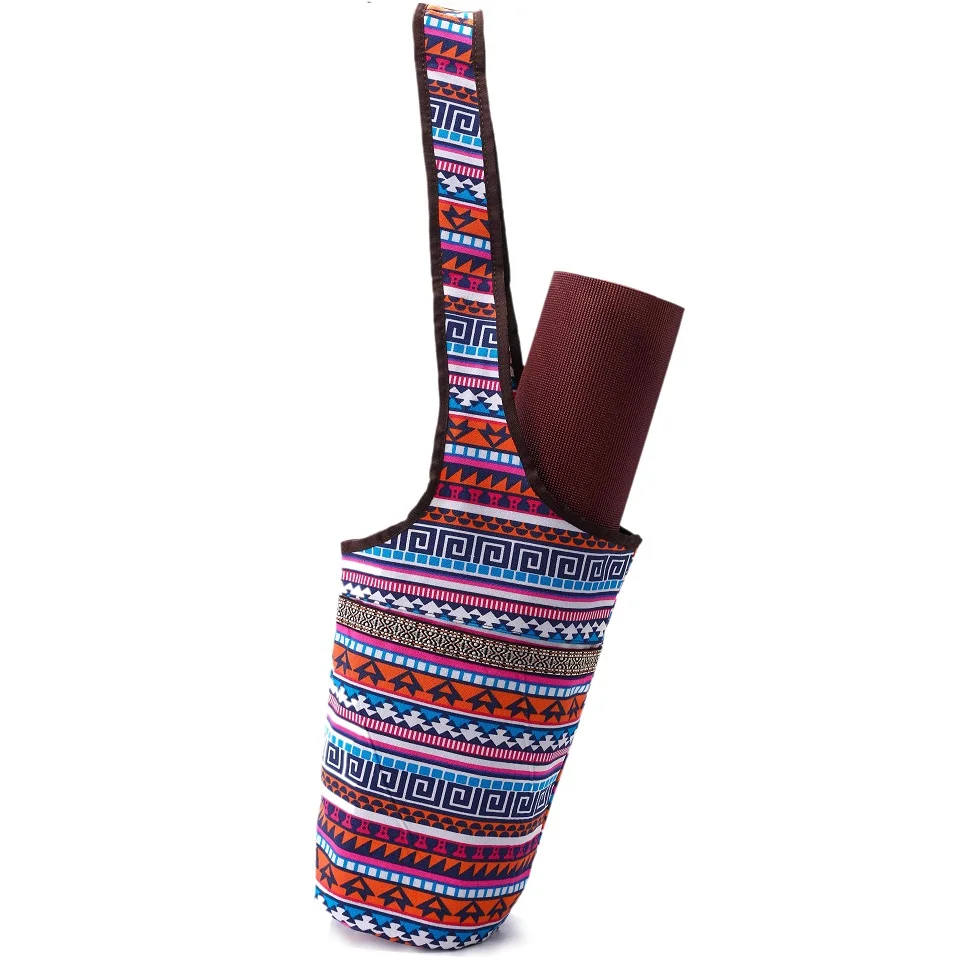 Новый стиль холщовая спортивная сумка для фитнеса вместительная йоги коврик