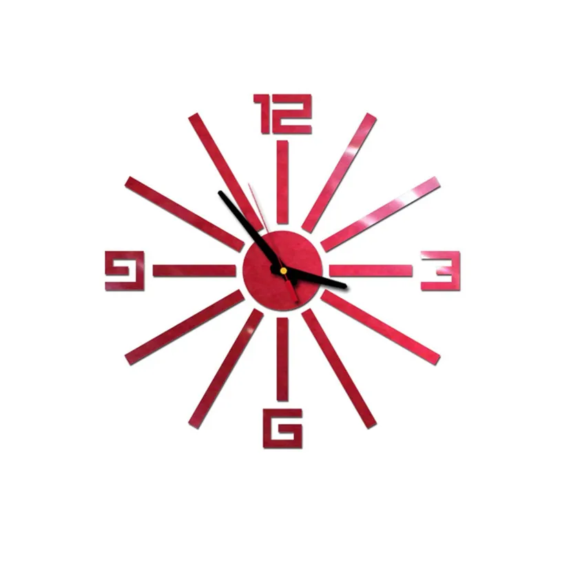 Большие настенные часы сделай сам украшение для дома гостиной зеркальные