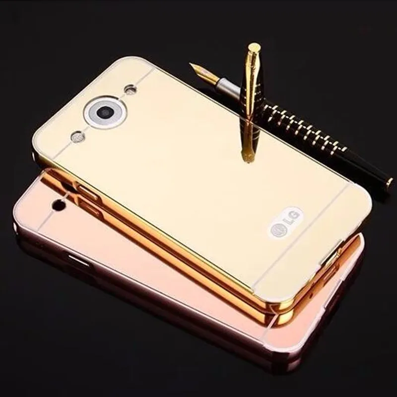 Модный роскошный зеркальный чехол цвета розовое золото для LG Optimus G Pro E988 E986 F240 F240K