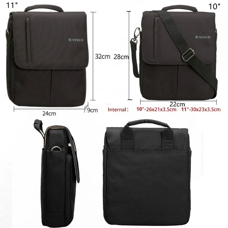 

YINUO Laptop Bags 10" 11" Men Women Sling Bag Shoulder Bag Crossbody Waterproof
