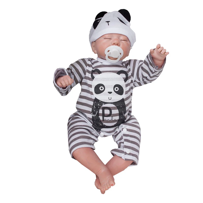 20 &quotКукла новорожденная панда Девочка милая кукла Ручная работа силиконовая