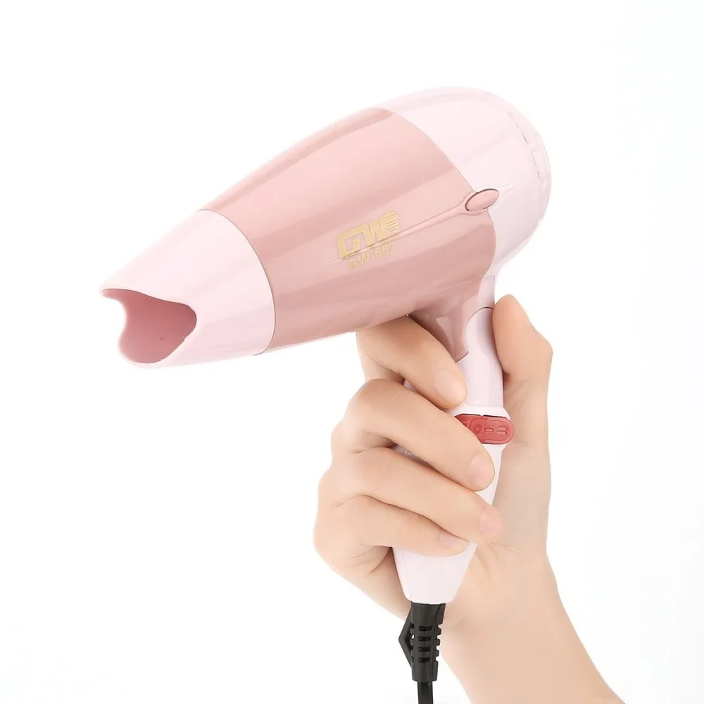 

Mini Hair Dryer 1000W Hot Wind Low Noise Foldable Electric Hair Blower Hair Salon Styling Tools Travel Home Use EU Plug