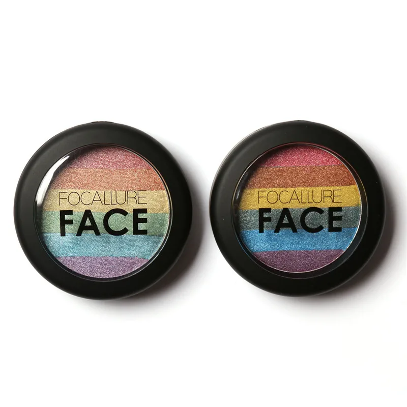 DIY Радужный хайлайтер осветлитель для лица бронзант контур наборы мерцающий