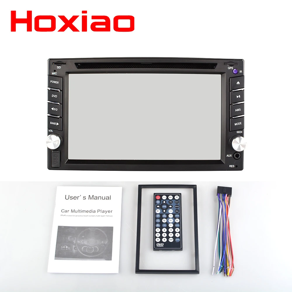 Горячая 2 Din автомобильный dvd gps плеер HD Поддержка заднего вида Bluetooth USB SD CD Радио 2DIN