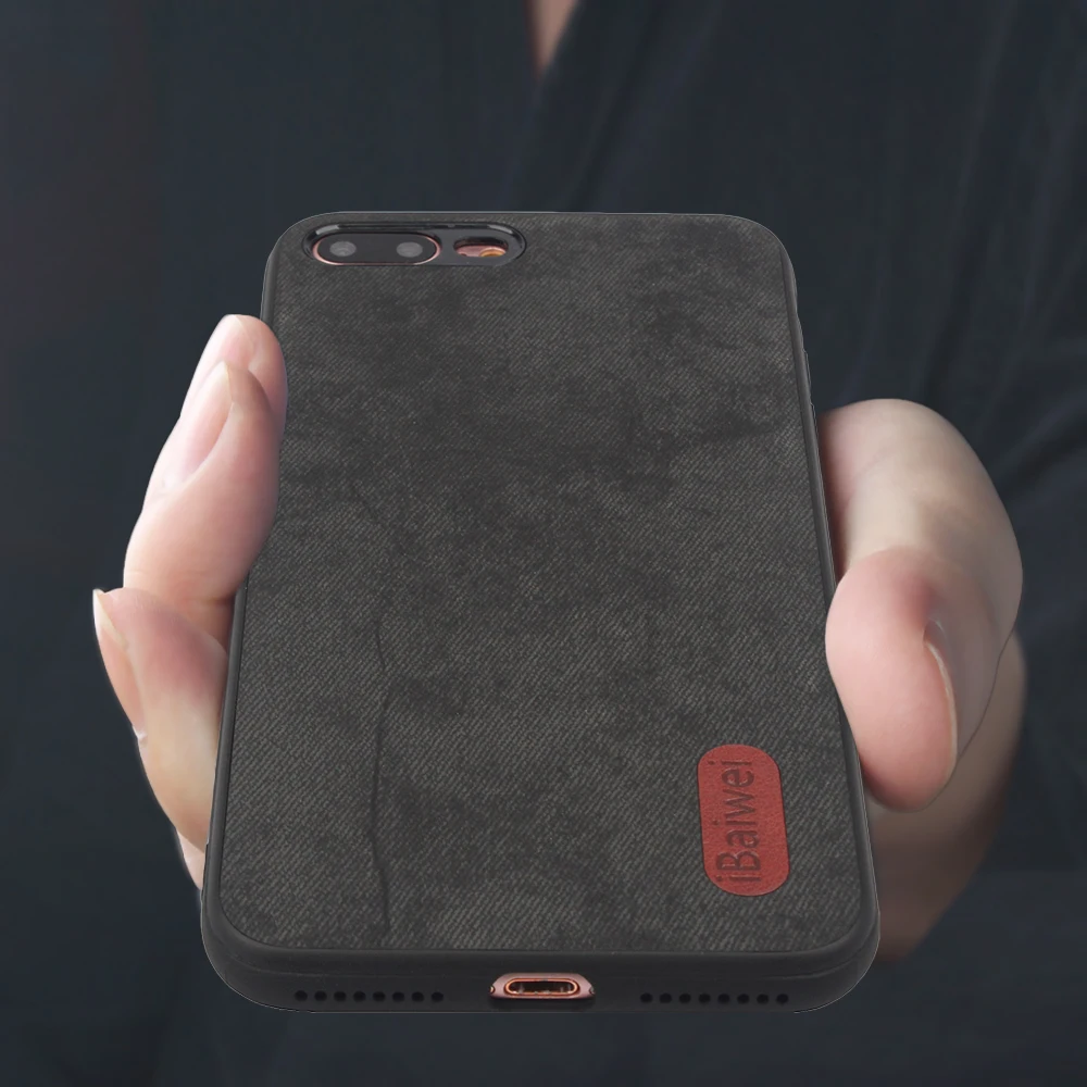 Новый модный ретро джинсовый задний Чехол для iPhone 7 8 6 S Plus Мягкий чехол телефона