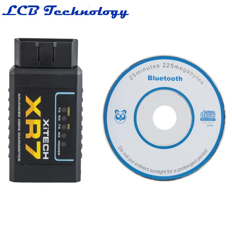 Для XR7 ELM327 Bluetooth OBDII V1.5 Диагностический сканер OBD 2 автомобиля инструмент код ридер