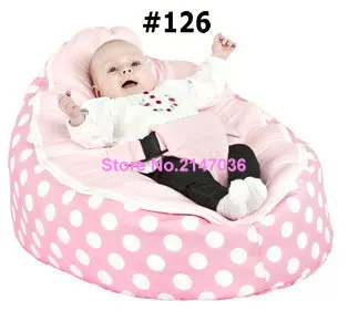 

Pink polka New Designed Baby Bed bean bag, kids sofa beanbag beds - free shipping