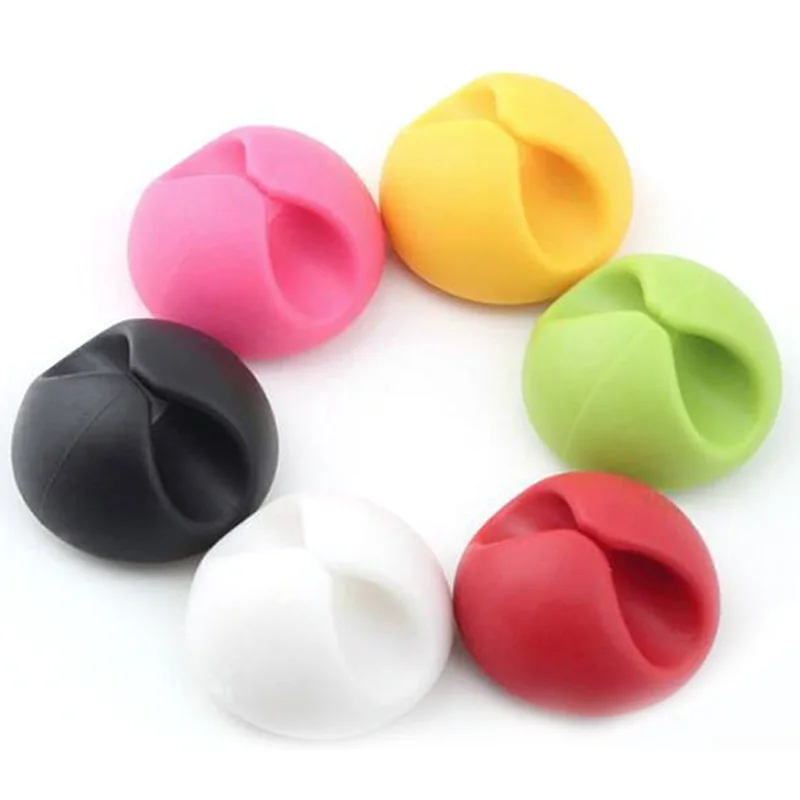 Универсальный фиксатор лески для автомобиля 6 шт. круглые держатели кабелей