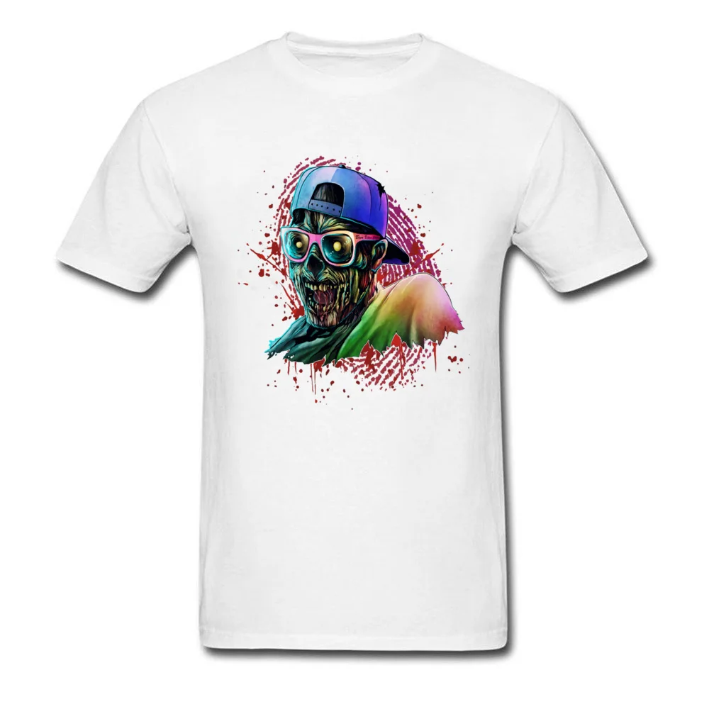 Ретро искусство зомби 2018 хипстер уличная Мужская крутая черная футболка