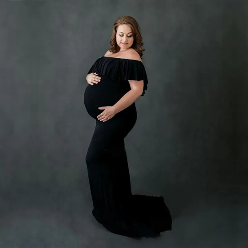 Le Couple/Хлопковые Платья для фотосессии, хлопковые платья с оборками, платье макси для беременных, платья для фотосессии, эластичные платья для беременных
