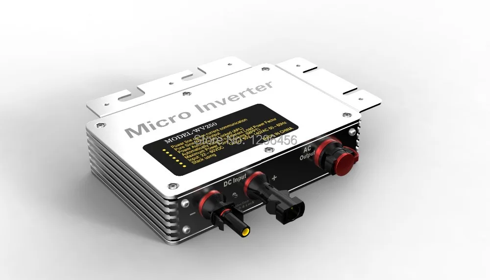 Сетевой инвертор 250 Вт Инвертор солнечной энергии вход DC22V ~ 50V выход AC90V 140V или AC180V