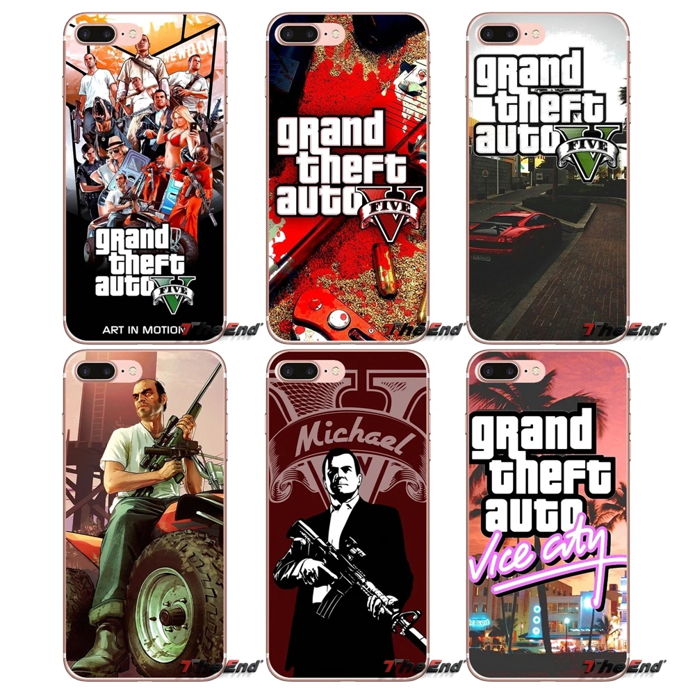 GTA San Andreas Grand Theft Auto 5 V чехол для Huawei Honor 7X V10 6C V9 6A Play 9 Mate 10 Pro Y7 Y5 P8 P10 Lite Plus GR5