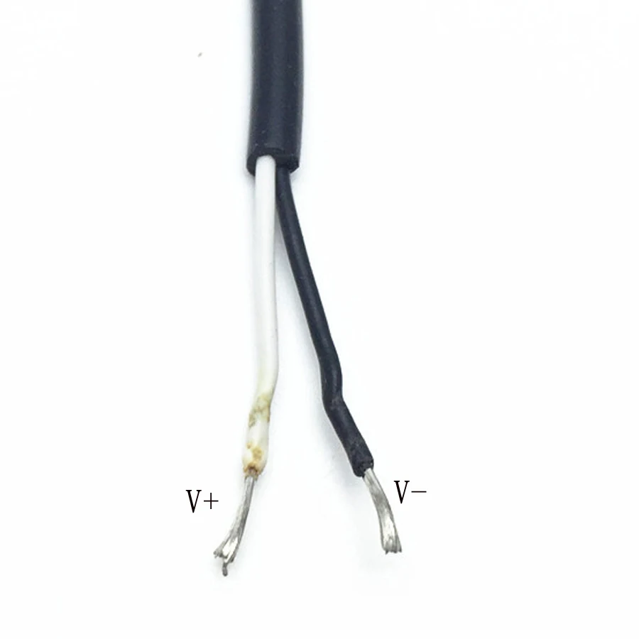 EClyxun 1 шт. 30 см 5Pin Micro USB гнездовой кабель питания 3A 2 ядра V8 черный зарядный разъем